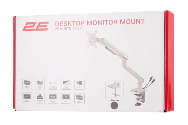 Desktop monitor mount 2E Husto USB3.0 hub