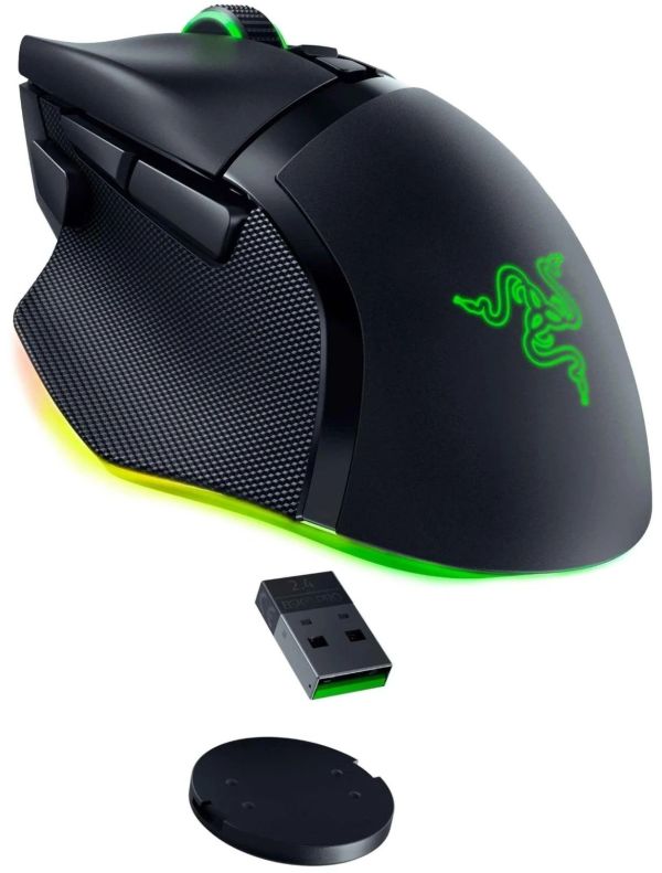Razer Mouse Basilisk V3 Pro, RGB, USB-A/WL/BT, black
