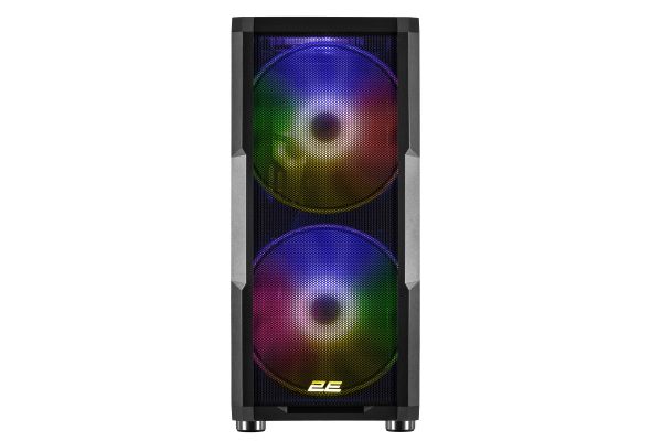 2E GAMING Computer case CONTEGO NEO (GW05) MidT,EATX, 2xUSB2.0,2xUSB3.0,2x200 mm ARGB,3x120mm ARGB,TG (side panel),without PSU,black