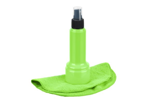 2E Cleaning kit  for office equipment (liquid 150ml, whipe 20cm), green