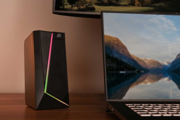 2E Multimedia speaker  PCS233 RGB, 2.0, USB, Black
