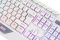 2E GAMING Membrane keyboard KG315 110key, USB-A, EN/RU, RGB, white