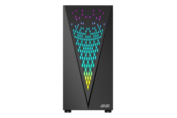 2E GAMING Computer case  GALAXY (G2055) MidT, 2xUSB2.0,1xUSB3.0, 3x120mm ARGB+strip,TG (side panel),without PSU,black