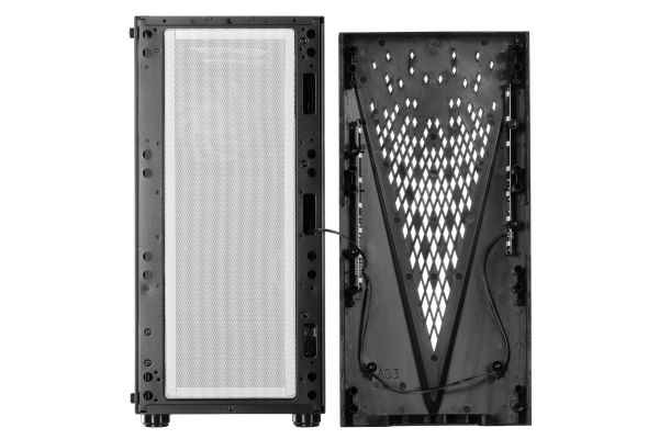 2E GAMING Computer case  GALAXY (G2055) MidT, 2xUSB2.0,1xUSB3.0, 3x120mm ARGB+strip,TG (side panel),without PSU,black