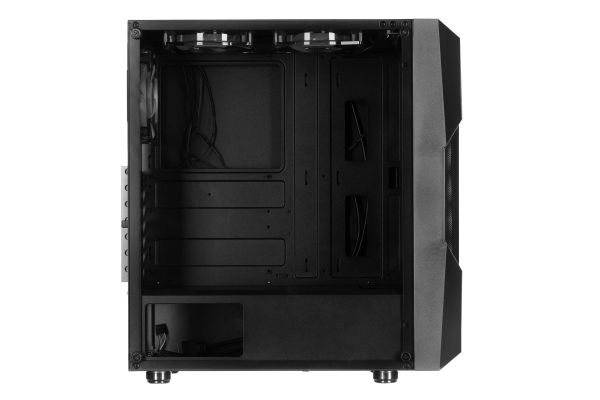 2E GAMING Computer case  GALAXY (G2055) MidT, 2xUSB2.0,1xUSB3.0, 3x120mm ARGB+strip,TG (side panel),without PSU,black