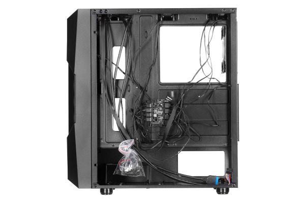 2E GAMING Computer case  GALAXY (G2055) MidT, 2xUSB2.0,1xUSB3.0, 3x120mm ARGB+strip,TG (side panel),without PSU,black
