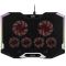 2E GAMING Laptop stand CPG-004, up to 15.6", 2xUSB-A, LCD/phone holder, RGB, black