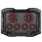 2E GAMING Laptop stand CPG-004, up to 15.6", 2xUSB-A, LCD/phone holder, RGB, black