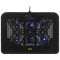 2E GAMING Laptop stand CPG-002, up to 15.6", 2xUSB-A, Blue LED, black