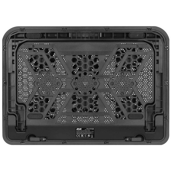 2E GAMING Laptop stand CPG-002, up to 15.6", 2xUSB-A, Blue LED, black