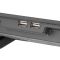 2E GAMING Laptop stand CPG-003, up to 15.6", 2xUSB-A, Blue LED, black