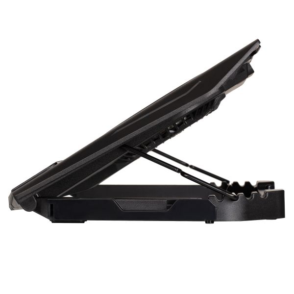 2E GAMING Laptop stand CPG-006, up to 17.3", 2xUSB-A, LCD/phone holder, RGB, black