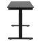 2E Computer table CE120B-MECHANIC, height adjustment, mechanical, 72/120х120x60cm, black