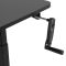2E Computer table CE120B-MECHANIC, height adjustment, mechanical, 72/120х120x60cm, black