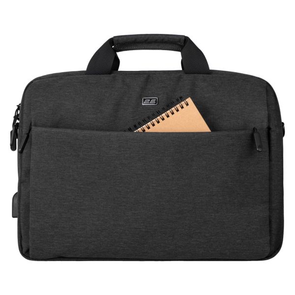 2E Laptop Bag, Melange 16", Black