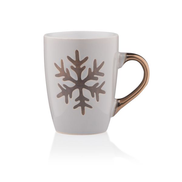 Ardesto Mug Christmas Snowflake, 320ml, ceramic, in assortment