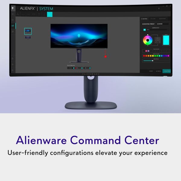 DELL Monitor 34" AW3425DW ALIENWARE 2xHDMI, DP, USB, QD-OLED, 3440x1440, 21:9, 240Hz, 0.03ms, DCI-P3 99.3%, CURVED, G-SYNC, FreeSync, AdaptiveSync, HAS, HDR TrueBlack 400