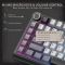 Royal Kludge RK L75-KB-XW RGB Mechanical Keyboard, Beige Switch, Hot Swappable, Wireless, Type-C, Bluetooth, 2.4GHz, Knight Black