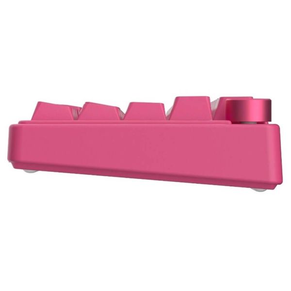 Royal Kludge RK R65-BR-XH RGB Mechanical Keyboard, Cream Switch, Hot Swappable, Wired, USB, Berry Red