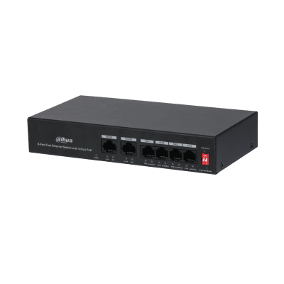 Dahua 4-Port Fast Ethernet Desktop PoE Switch (36 W)