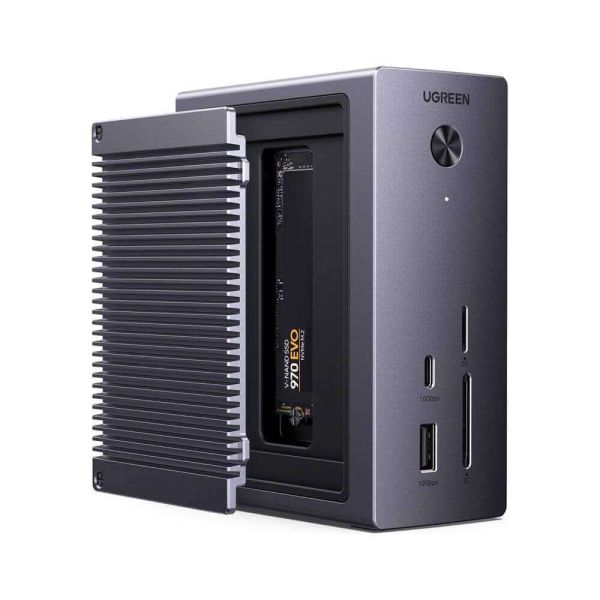 USB-C Docking Station UGREEN CM923 (55735) Revodok Pro, 10-in-1 Type-C Docking Station, Gray