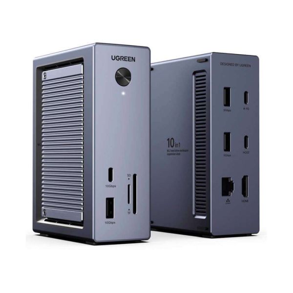 USB-C Docking Station UGREEN CM923 (55735) Revodok Pro, 10-in-1 Type-C Docking Station, Gray