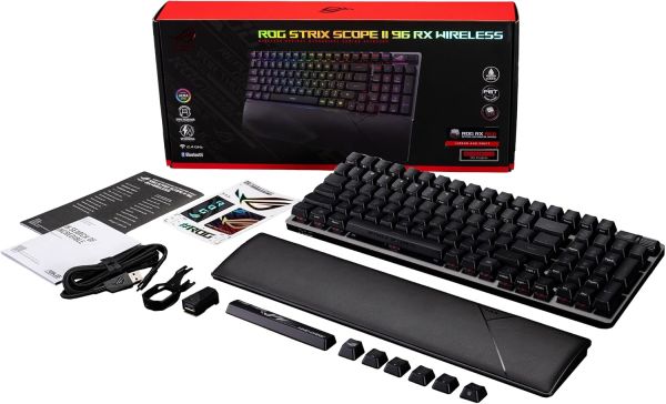 ASUS ROG Strix Scope II 96 RX Wireless Optical Gaming Keyboard - Black