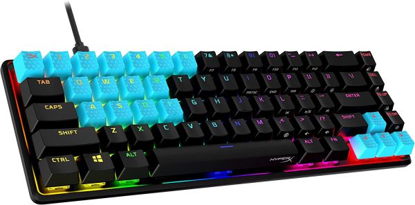 HyperX Rubber Keycaps – Gaming Accessory Kit, 19 Keys, English (US) Layout, Blue