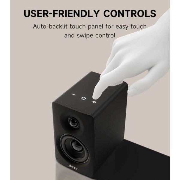 Speaker Edifier M60, 66W, Type-c, AUX, Bluetooth, Compact Desktop Speakers, Black