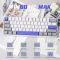 Keyboard: AULA WIN60 HE MAX Edition RGB Wired Gaming Keyboard White/Grey/Blue (Wing Chun Magnetic Switch)