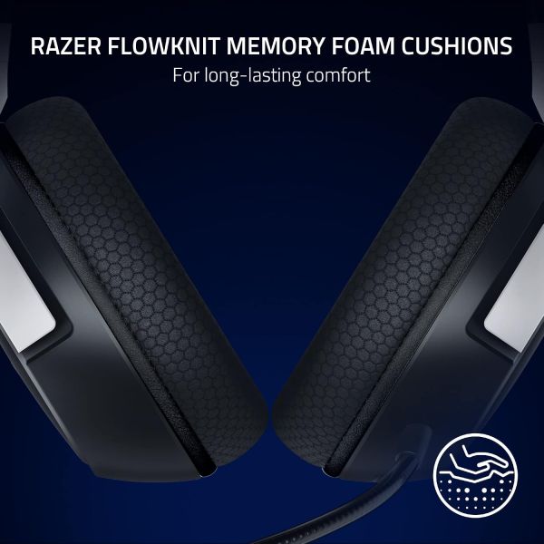 Razer Kaira Wireless PlayStation Gaming Headset, White & Black