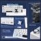 Keyboard: AULA F99 Customized Mechanical Keyboard Light Blue/White/Black Purple (Whale-Sea Switch)