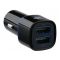 2E Car Charger Dual USB 2.4A&2.4A, black