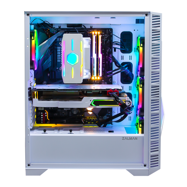 Zalman Computer case   Z3 Iceberg, MidT, 1xUSB2.0,2xUSB3.0, 2x120mm, TG (side panel), without PSU, white