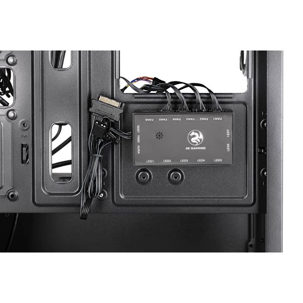 2E GAMING Computer case CALLEO (GB700) MiniT, Micro ATX,Mini ITX,2xUSB2.0,1xUSB3.0,4x120mm ARGB, TG (side panel), without PSU, black