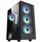 2E GAMING Computer case VIRTUS (G3301) MidT, 2xUSB2.0,1xUSB3.0, 3x120mm ARGB,TG (side panel),without PSU,black