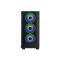 2E GAMING Computer case VIRTUS (G3301) MidT, 2xUSB2.0,1xUSB3.0, 3x120mm ARGB,TG (side panel),without PSU,black