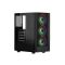 2E GAMING Computer case VIRTUS (G3301) MidT, 2xUSB2.0,1xUSB3.0, 3x120mm ARGB,TG (side panel),without PSU,black