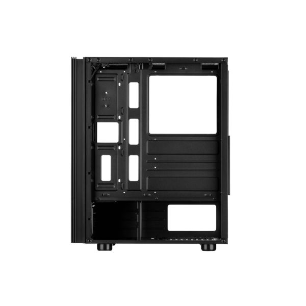 2E GAMING Computer case VIRTUS (G3301) MidT, 2xUSB2.0,1xUSB3.0, 3x120mm ARGB,TG (side panel),without PSU,black