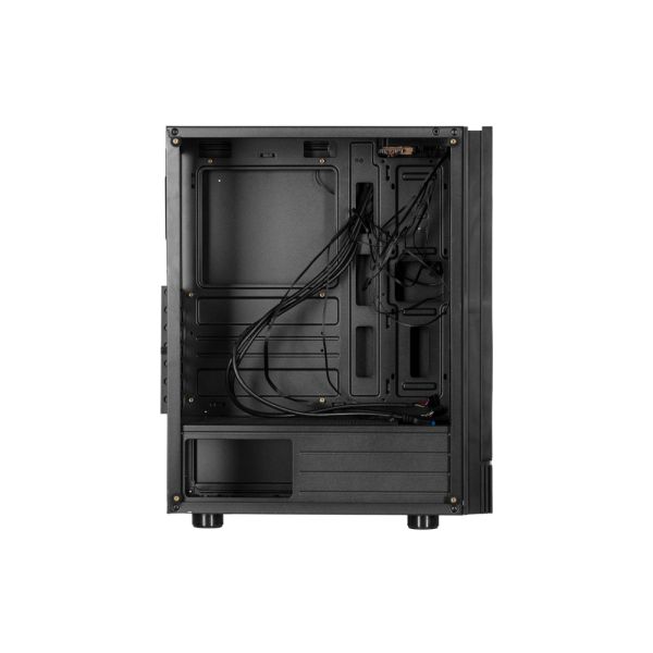 2E GAMING Computer case VIRTUS (G3301) MidT, 2xUSB2.0,1xUSB3.0, 3x120mm ARGB,TG (side panel),without PSU,black