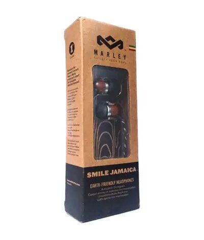 House of Marley EM-JE041-SBB Smile Jamaica In-Ear Headphones With Remote And Microphone (SINGBLACK)