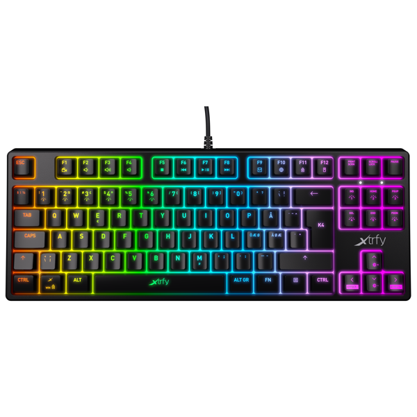 Xtrfy Gaming keyboard K4 TKL RGB Kailh Red RU