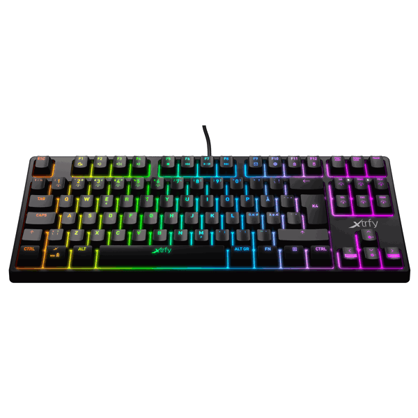 Xtrfy Gaming keyboard K4 TKL RGB Kailh Red RU