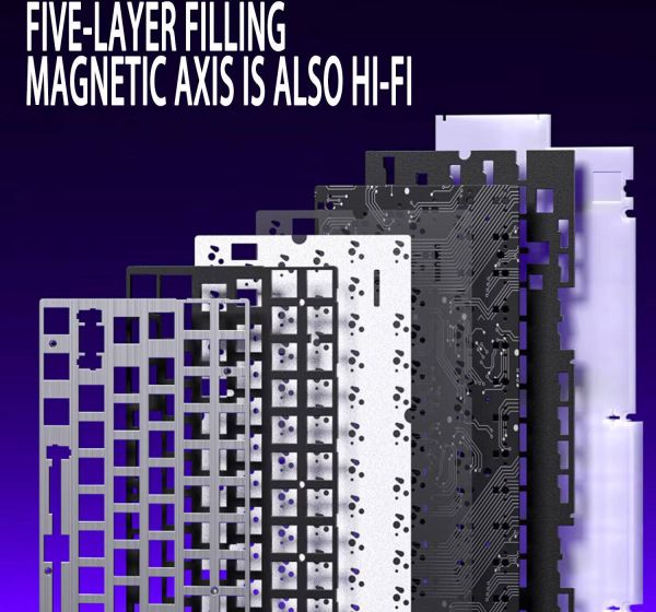 Keyboard: AULA HERO68 RGB Gaming Keyboard Black Translucent Keycaps (Jade King Magnetic Switch)