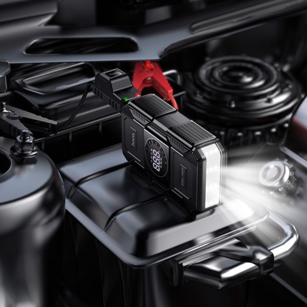 Hoco QS6 Clever Intelligent air pump+emergency start-up power bank(8000mAh)