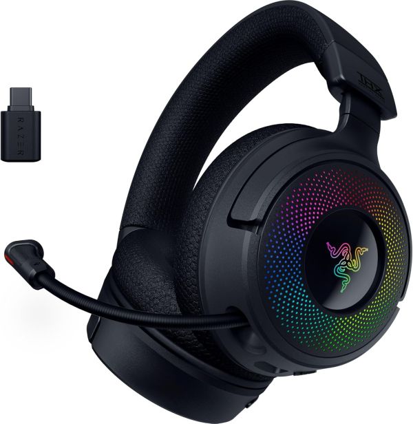 Razer Gaming Headset Kraken V4, USB-A/WL/BT, RGB, black