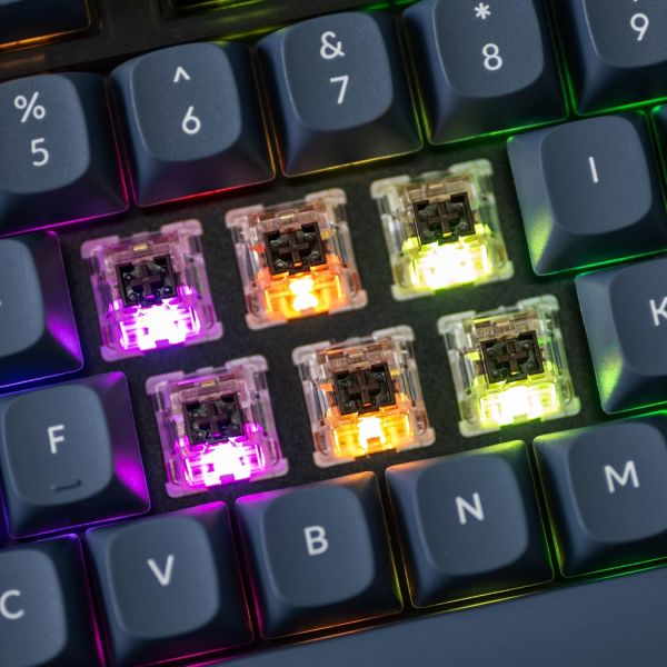 Keyboard Keychron V1 100 Key QMK Keychron K PRO Brown Hot-Swap RGB Knob Frosted Black V5C3_KEYCHRON