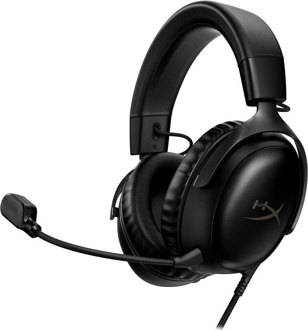 HyperX Cloud III %u2013 Wired Gaming Headset, PC, PS5, Xbox Series X|S Black (727A8AA)