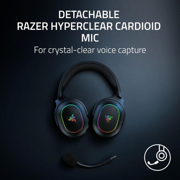 Razer Gaming Headset Barracuda X Chroma, BT/WL, RGB, black