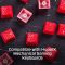 HyperX Rubber Keycaps – Gaming Accessory Kit, 19 Keys, English (US) Layout, Red